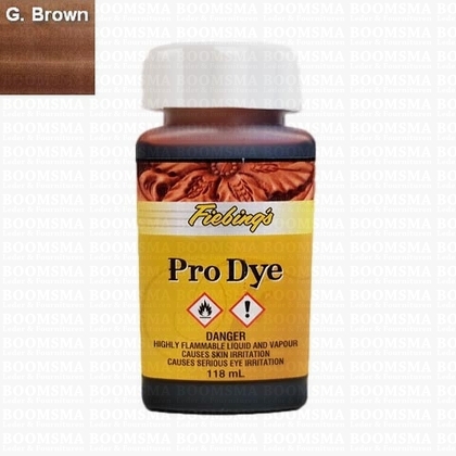Fiebing Pro Dye kleine fles Golden Brown 118 ml - afb. 1