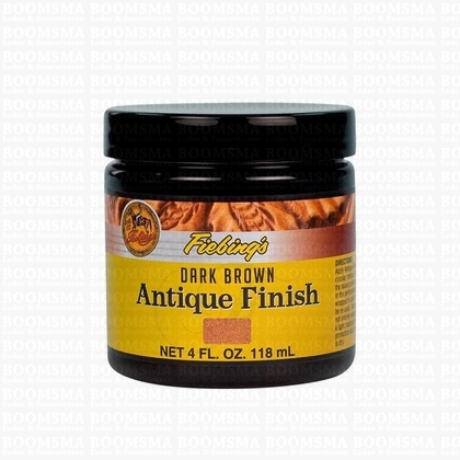 Fiebing Antique Finish klein donkerbruin 118 ml donkerbruin pot - afb. 1
