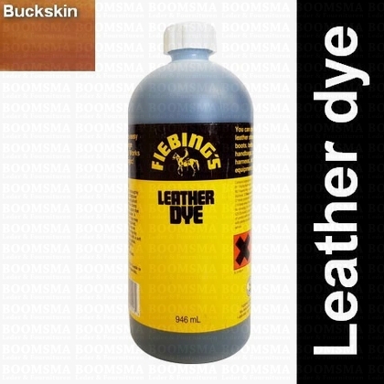 Fiebing Leather dye grote fles Buckskin GROTE fles - afb. 1