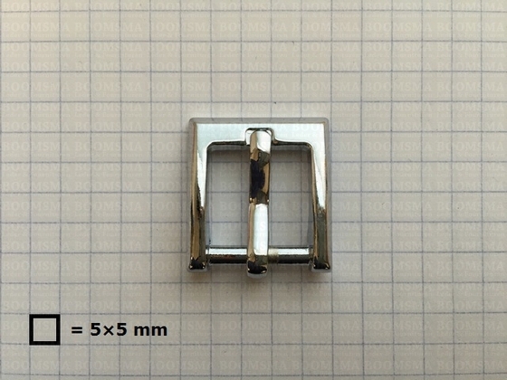 Gesp vierkant verchroomd 16 mm - afb. 2