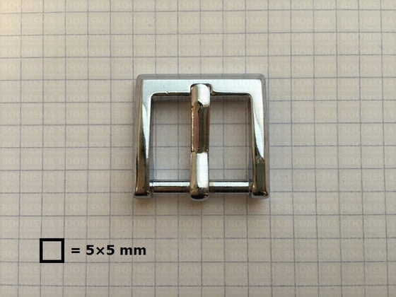 Gesp vierkant verchroomd 20 mm - afb. 2