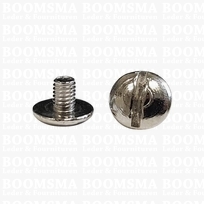 Geweerknop losse schroeven KORT schroef voor geweerknopjes - 4 mm lang (10 stuks)