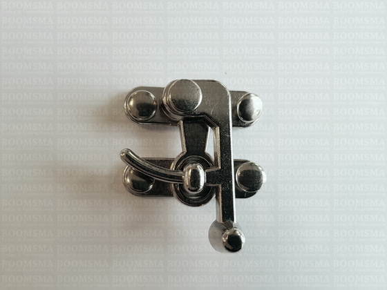 Haak-oog slot zilver middel , (incl. 4× holniet 33)  - afb. 3
