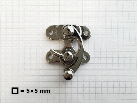 Haak-oog slot zilver middel , (incl. 4× holniet 33)  - afb. 4
