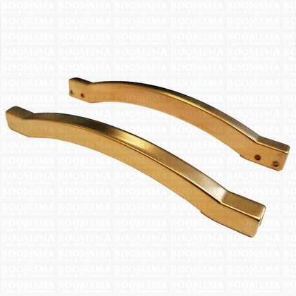 Handvatten metaal goud 12,5  × 0,7 mm , tussenruimte 4 mm (per paar (2 st.)) - afb. 1