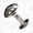 Holnieten: Holniet bol zilver Ø 12 mm, stift 9 mm (per 10)