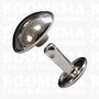 Holnieten: Holniet bol zilver Ø 12 mm, stift 9 mm (per 10)