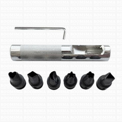 Holpijpenset diverse vormen figuren, grootte ongeveer 6 mm  - afb. 1