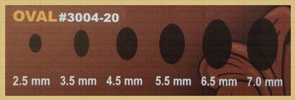 Holpijpenset ovaal ovaal, 2,5 - 3,5 - 4,5 - 5,5 - 6,5 & 7,0 mm lang  - afb. 3