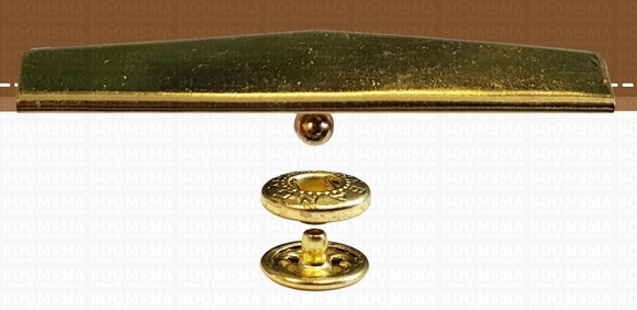 Jiffy portemonneedrukker goud groot 5,4 cm breed (per 10 st.) - afb. 1