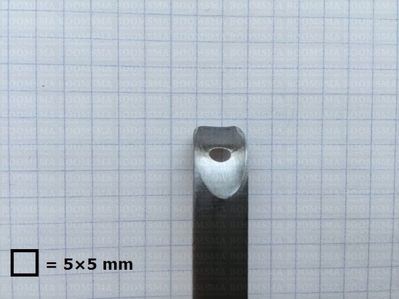 Osborne Kantenschaaf met oog maat 3 (gat ongeveer Ø 3,5 mm) - afb. 2
