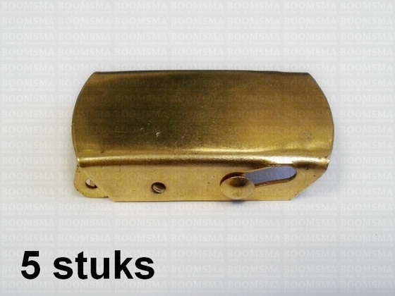 Klemgesp met rol 22 mm  kleur: goud 5 stuks - afb. 1