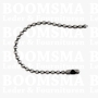 Kogel ketting mat zilver totale lengte 10 cm (per 10 st.)