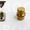 Spindelmachine benodigdheden: Koperen aambeeldje voor spindelmachine goud Ø 12 mm (onderkant ook Ø 12 mm), klein 