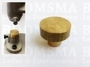 Spindelmachine benodigdheden: Koperen aambeeldje voor spindelmachine goud Ø 28 mm (onderkant Ø 12 mm), extra groot 