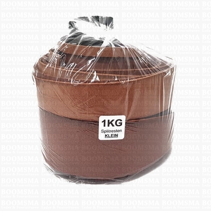 leren lappen / leerresten assorti Kleine Reststukken splitleer verschillende kleuren en diktes. (1 kg) - afb. 1