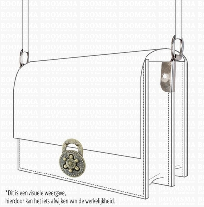 Sloten diverse lichtbrons Draaislot 38 x 51 mm - afb. 2