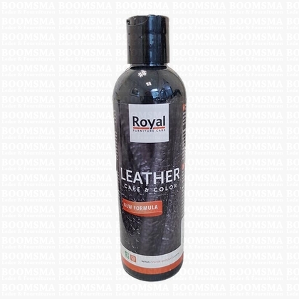 Royal leather care& color zwart 250 ml flacon zwart - afb. 1