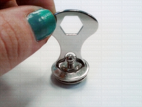 Loxx sluiting zilver ALLEEN sleuteltje om slot te bevestigen, LET OP: slot niet inbegrepen! - afb. 2