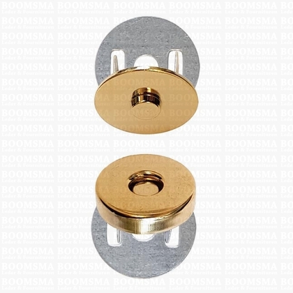 Magneetslot dik goud Ø 18 mm, totale dikte 5 mm (per 5) - afb. 1