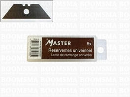 Master mes  extra mesjes (Master en NIEUWE MODEL MES MET KNIK), 5/pk (per pak) (diepte van de 2 uitsparingen is 2,7 mm)
