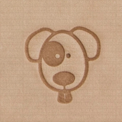 Mini 3D Stempels 'Hond' 15 x 15 mm - afb. 1