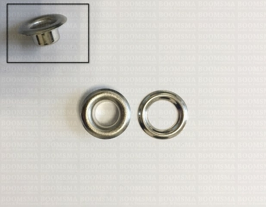 Nestelringen: Nestelring VL30 + tegenring zilver 15 × 7,8 × 6 mm (kraag × gat × hoogte)  , VL30 + tegenring  - afb. 2