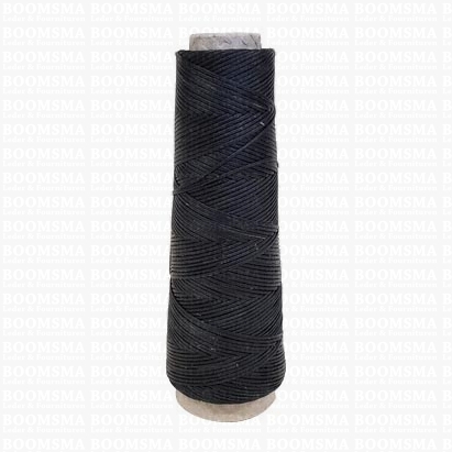 Neverstrand garen met was dikte (6) 50 gram zwart Zwart 50 gram KLEIN ongeveer 120 meter, DUN (6)  - afb. 1