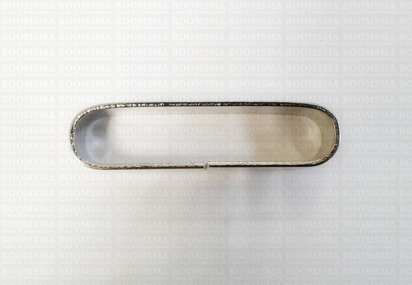 Passant breed afgerond zilver doorvoer 39 mm (per 10 stuks) - afb. 2