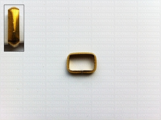 Passanten messing  goud 14 mm (per 10 st.) - afb. 1