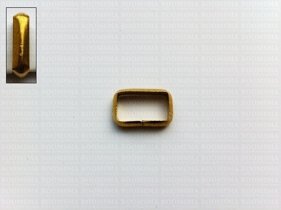 Passanten messing  goud 16 mm (per 10 st.) - afb. 1