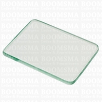 Polijstplaat glas 12 × 9 cm, dikte 8 mm 