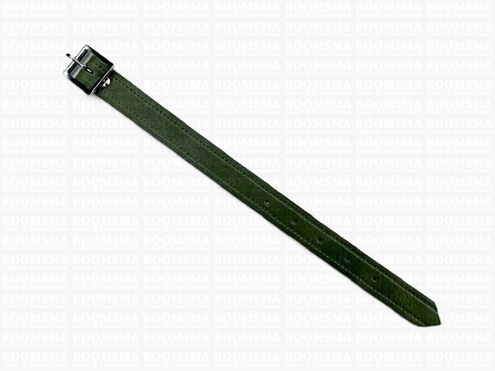 RB riem gekleurd Diverse Groen - breedte 1,8 × 27 cm met rolgesp - afb. 1