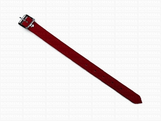 RB riem gekleurd Diverse Rood - breedte 1,8 × 27 cm met rolgesp - afb. 1