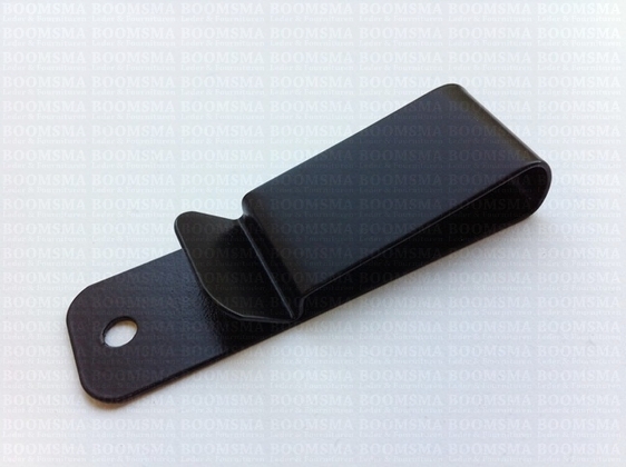 Riem clip zwart Geschikt voor riembreedte 4 cm. Breed 2,3 cm, totale lengte 7,4 cm  - afb. 3