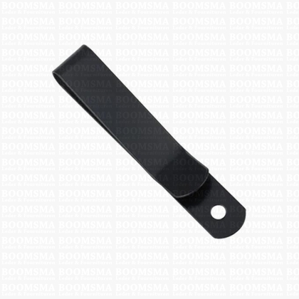 Riem clip zwart Geschikt voor riembreedte 3 cm. Smal 1 cm, totale lengte 6,8 cm  - afb. 1