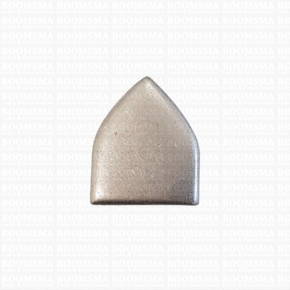 Riemeind punt met holnieten (binnenkant: 20 mm buitenkant: 24 mm) kleur: mat nikkel - afb. 1