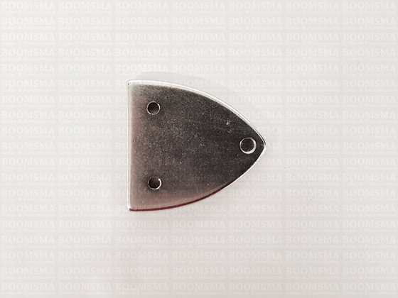 Riemeind punt met holnieten binnenkant 3,2 cm buitenkant 35 mm nikkel dicht - afb. 2