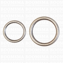Ring luxe ovaal en rond mat zilver Ring rond Ø 35 mm, dikte 4,5 mm