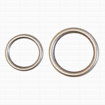 Ring luxe ovaal en rond mat zilver Ring rond Ø 35 mm, dikte 4,5 mm - afb. 1