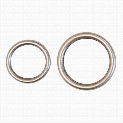 Ring luxe ovaal en rond mat zilver Ring rond Ø 35 mm, dikte 4,5 mm - afb. 1