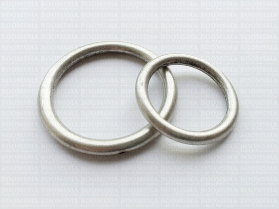Ring luxe ovaal en rond mat zilver - afb. 4