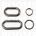 Ring luxe ovaal en rond zilver Ø 15 mm, rond draaddikte 2,8 mm  - afb. 1