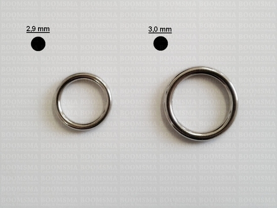 Ring luxe ovaal en rond zilver Ø 20 mm, rond draaddikte 3,2 mm  - afb. 3