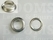 Nestelringen: Nestelring met tegenring groot zilver VL60 - 23,9 × 15 × 8 mm (kraag × gat × hoogte) per 100 - afb. 1