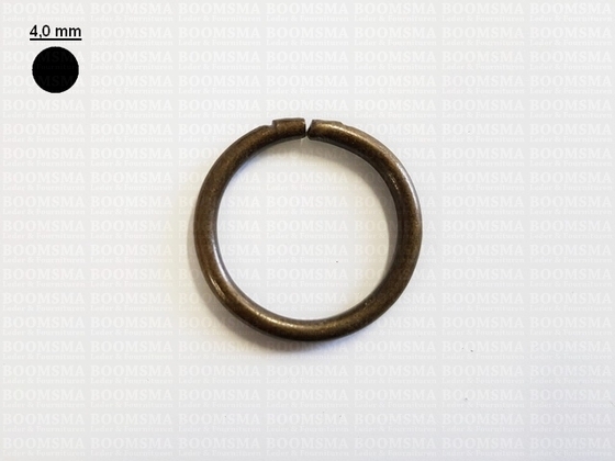 Ring ongelast lichtbrons Ø 30 mm × 4 mm (per 10) - afb. 2