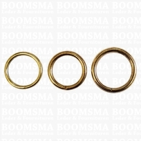 Ring ongelast goud Ø 25 mm × 3 mm (per 10) Licht beschadigd!