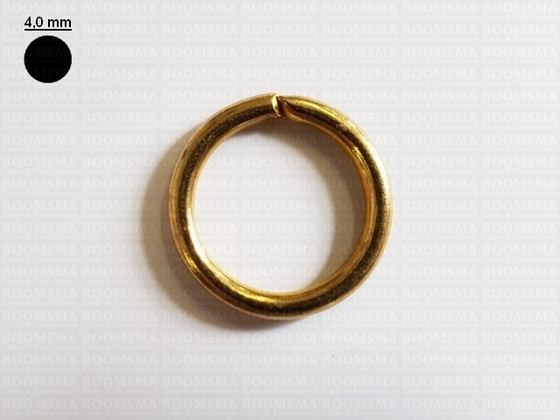 Ring ongelast goud Ø 25 mm × 4 mm (per 10)  Licht beschadigd! - afb. 2