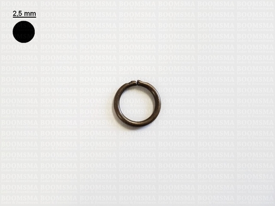 Ring ongelast lichtbrons Ø 12 mm × 2.5 mm (per 10) - afb. 2