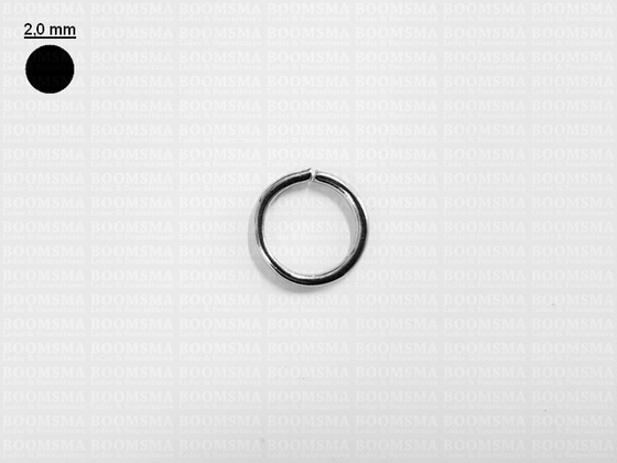 Ring ongelast zilver Ø 13 mm × 2 mm (per 10) - afb. 2
